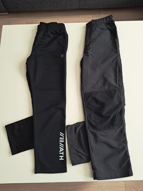 2ks sportove nohavice 7-8r, h&m,128
