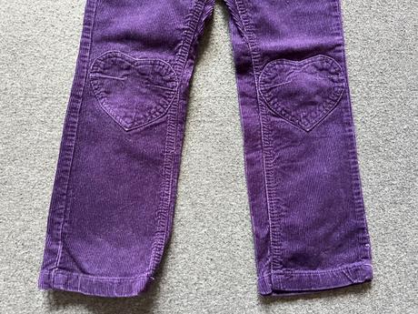 Menčestrové nohavice, h&m,110