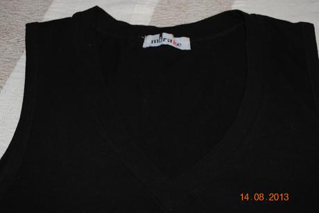 Čierny top s motýľmi , s