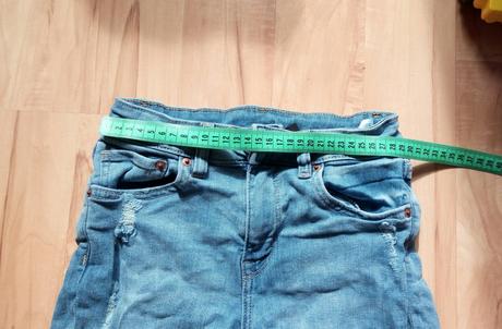 Riflové kraťasy, h&m,128