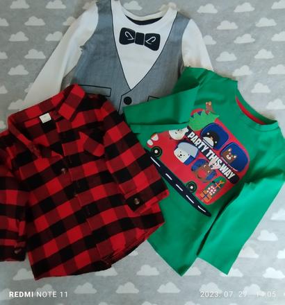 Vianočny balík tričiek, 68–80