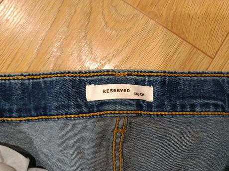 Rifle modré, veľ. 146 cm, reserved, ako nové, reserved,146