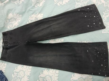 Široké nohavice/rifle, h&m,128