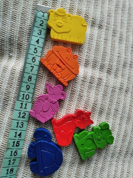 6 x voskovky - zvieratká,