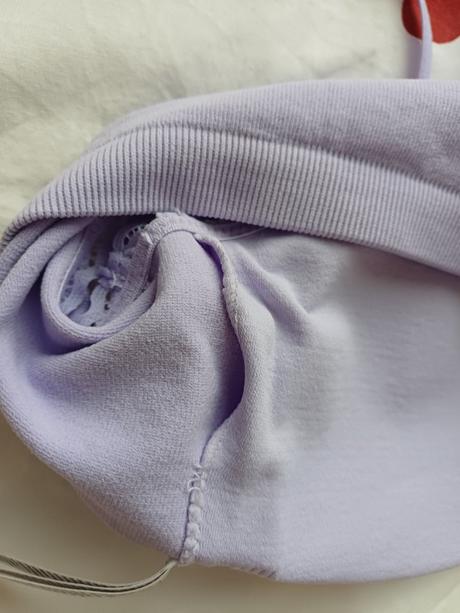 2ks podprsenka bez kostíc,biela a lilac, primark,l