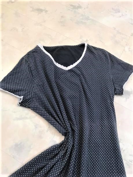 Bodkovaná bavlnená nočná košeľa l/xl, marks & spencer,xl