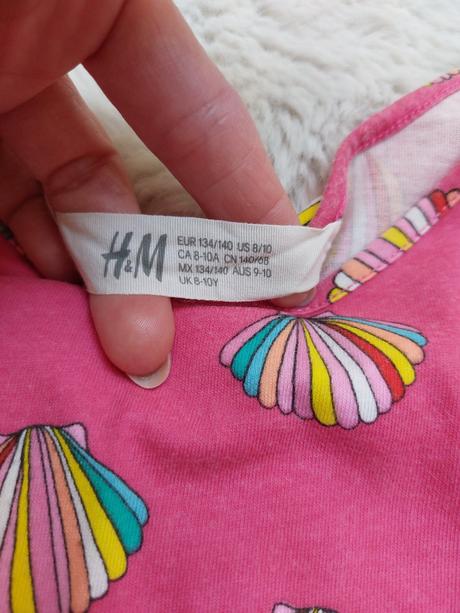 Šaty s muslami, h&m,134