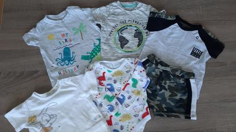 Predám mix letného oblečenia zn. f&f veľ.3-6mes., 68–80