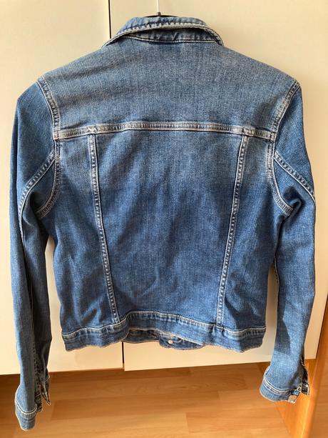 Slim rifľová bundička, h&m,40