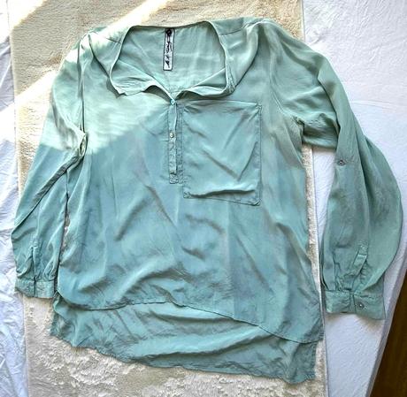 Luxusná hodvábna blúzka od austrálskej dizajnérske, xl