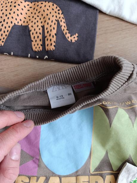 Tričká 6ks, zara,80
