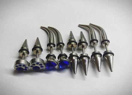 Piercing, falosny roztahovak, cena za 1 par, 