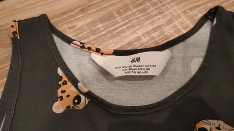 Šaty leopard, h&m,122