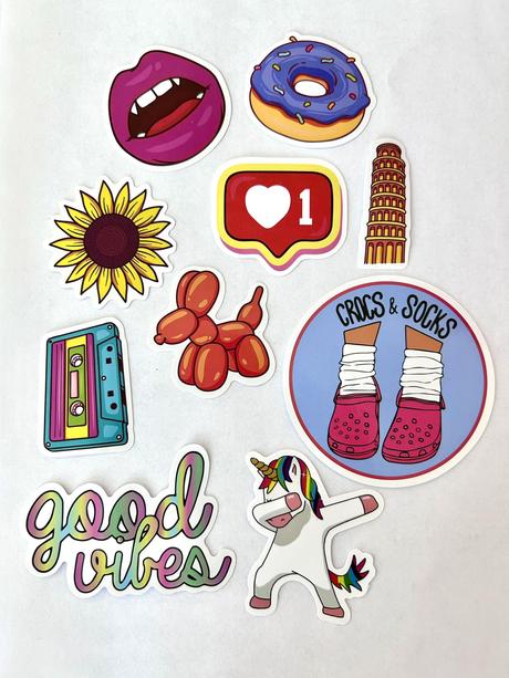 Vinyové nálepky skladom 10ks, 