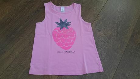 Tielko "jahoda" + tričko v.134, palomino,134