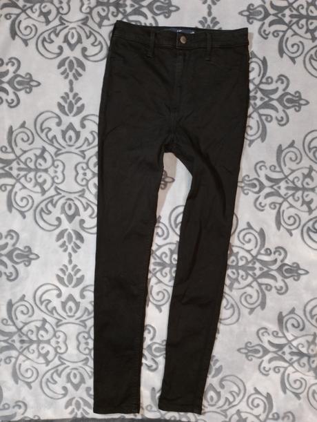 Hollister dámske pružné obtiahnuté rifle s vysokým, hollister,xs