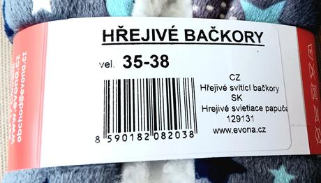 Svietiace hrejivé papučky, 35 / 36 / 37 / 38