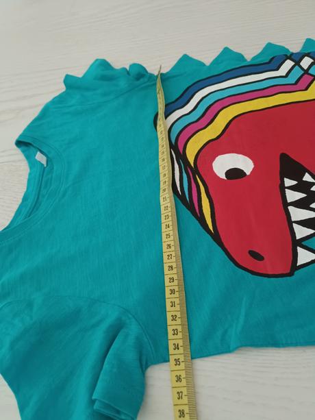 Tričko s farebným dinosaurom, palomino,122