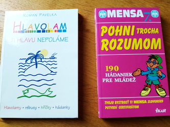 2 knihy hlavolamov, 