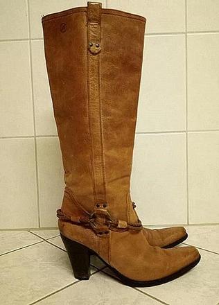 Kvalitné celokozené cizmy, 37