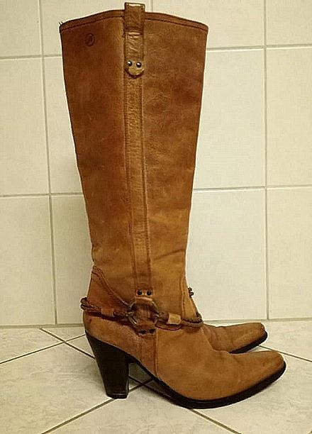 Kvalitné celokozené cizmy, 37