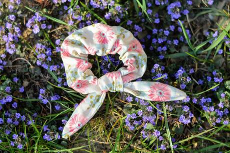 Scrunchie gumička gerbera, 