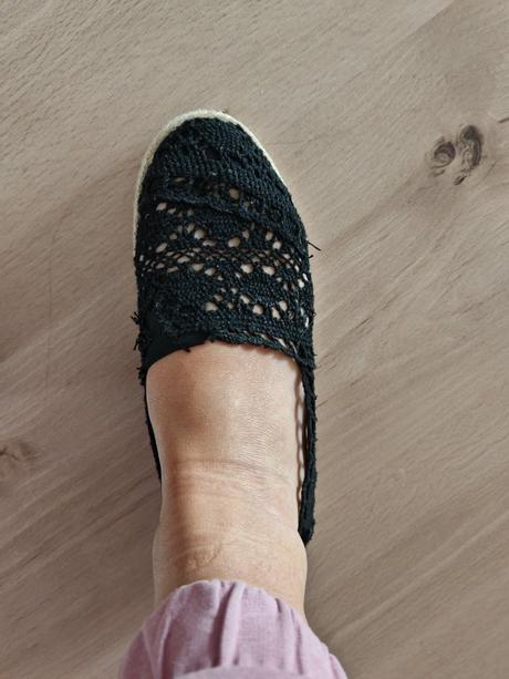 Háčkované espadrilky 38, 38