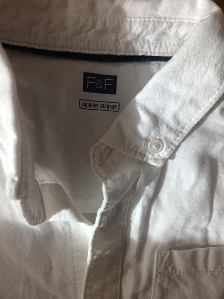 Biela košeľa s kratkym rukávom, f&f,134