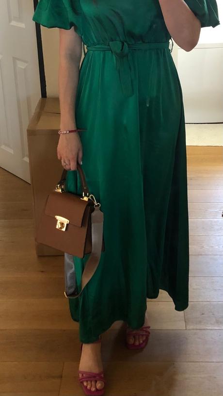 Hnedá malá kožená kabelka, 