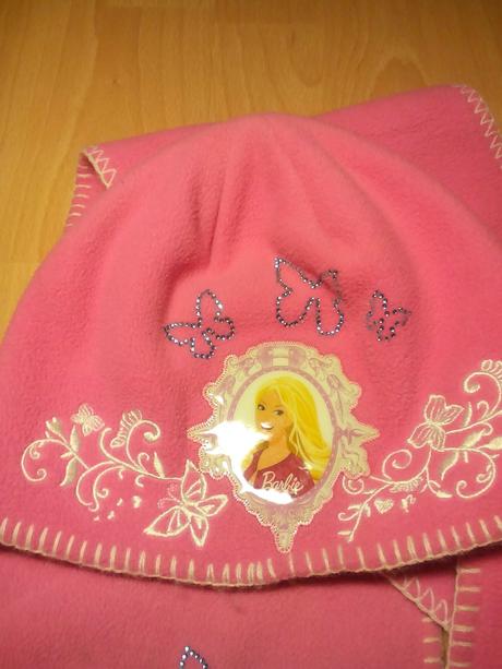 Čiapka+šál 104-110, barbie,110