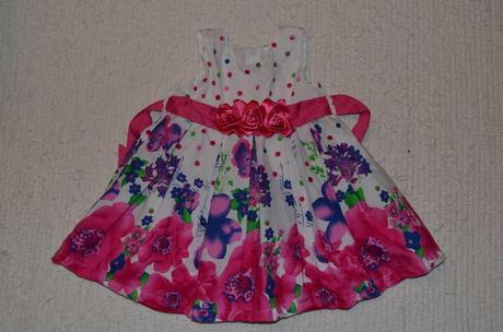 Sviatočné šaty 1x oblečené - veľkosť 9 - 12m, 74