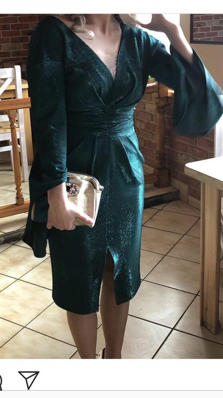 Smaragdové šaty,jedinečné,šité,veľ. s,36, s