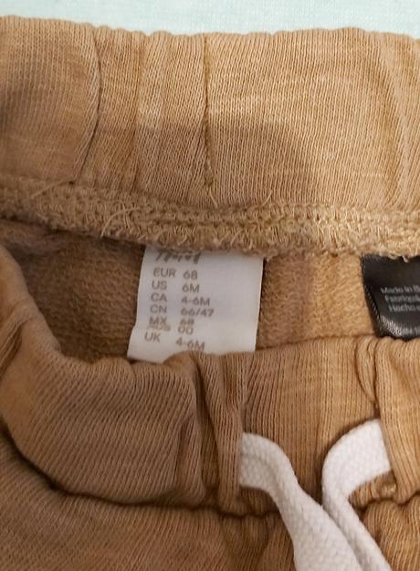 Tepláky hnedé h&m 68, h&m,68