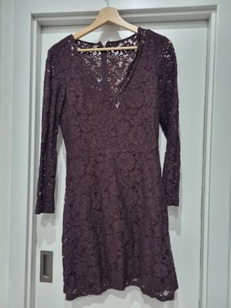 H&m spolocenské cipkovane saty velk.s, h&m,s