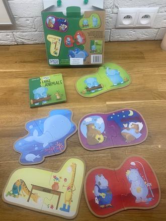 Eko puzzle sassi a knižka,