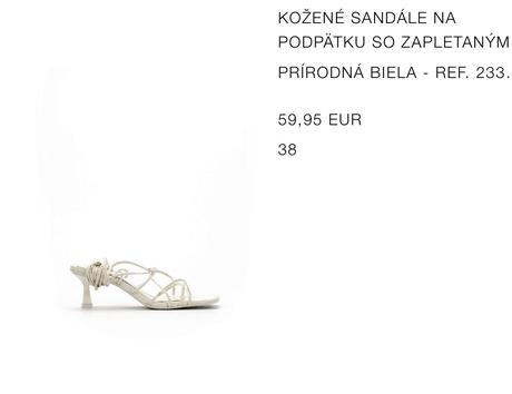 Zara kožené sandále, zara,38