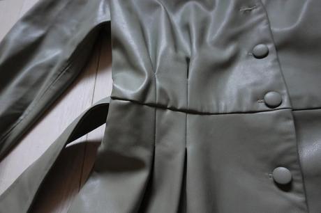 Koženkový kabát zara, zara,l