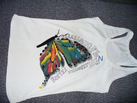 Tričko s motýlom m, m