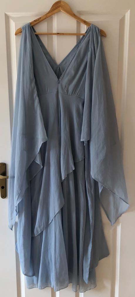 Bledomodré vílovské spoločenské šaty asos s, 36