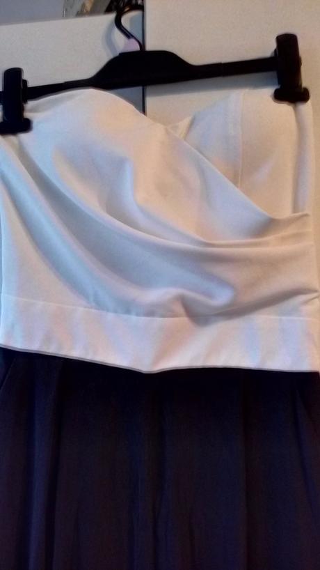 Elegantný  bielo-čierny overal na zips, tally weijl,s