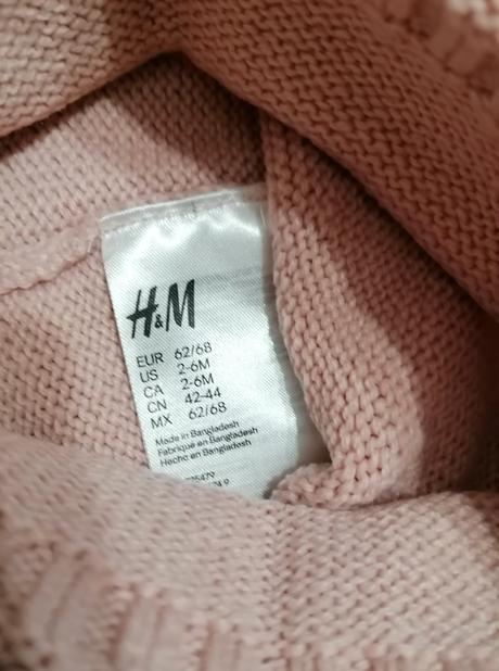 Ružová čiapočka, h&m,62
