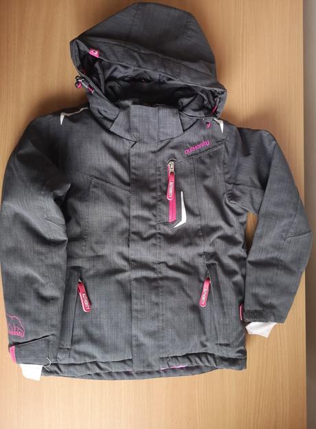 Šedá lyžiarska bunda v. 116/122, authority,116