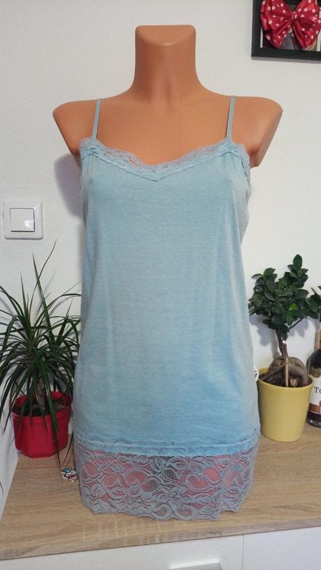 Dlhé tielko/spodnička s čipkou v.l, l