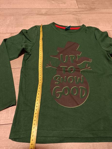 Tmavozelené tričko so snehuliakom, pepco,134