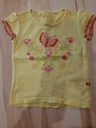 Žlté tričko s výšivkou, 98