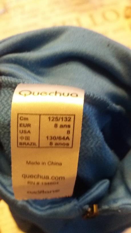 Tričko na lyžovanie, quechua,128