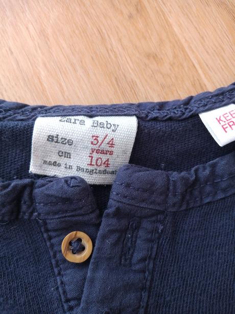 Tmavomodrý nátelník zara, zara,104