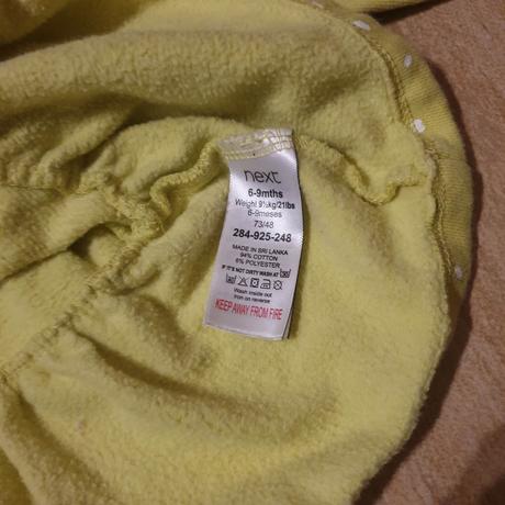 Mikina dievčenská zelenožltá next, next,68