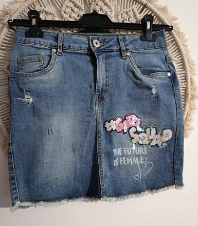 Riflová sukňa, colours of the world,s