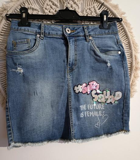 Riflová sukňa, colours of the world,s